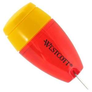  Westcott Plastic Manual Pencil Sharpener, Assorted Colors 