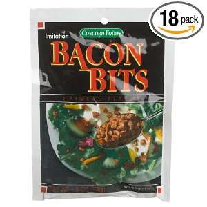 Concord Bacon Bits, 1.5 Ounce Pouches (Pack of 18 )  