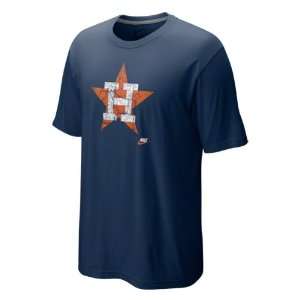  Houston Astros Navy Nike Cooperstown Dugout Logo Tri Blend 