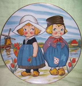 Vintage Dolly Dingle Visits Holland Collectors Plate  