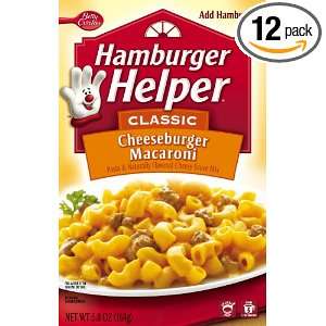 Hamburger Helper Cheeseburger Macaroni, 5.8 Ounce Boxes Boxes (Pack of 