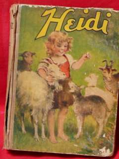 HEIDI By JOHANNA SPYRI 1924 SAALFIELD PUB CO FAIR COND.  