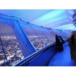  Toronto Seen at Night from the Cn Tower, Toursits Enjoy 