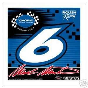  MARK MARTIN #6 VIAGRA NASCAR USA PRIDE STICK FLAG 