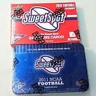 2010 2011 UD SWEET SPOT FOOTBALL HOBBY PACKS TINS 2 Autos/patch Per 