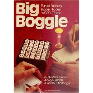  Big Boggle Parker Brothers Bigger Hidden Word Game Toys & Games