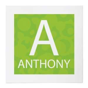  Green and Groovy Anthony 20x20 Gallery Wrapped Canvas 