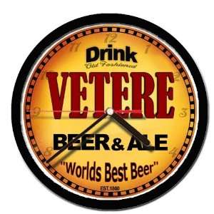  VETERE beer and ale cerveza wall clock 