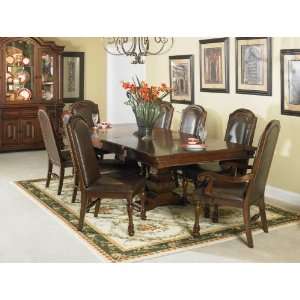  7 pc Costa Mesa Reunion Trestle Dining Table Set by 