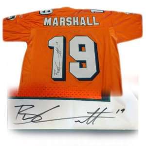  Autographed Brandon Marshall Jersey   Orange Sports 