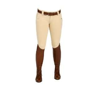  Horka Dressage Show Low Rise Full Seat Breeches   WHITE 