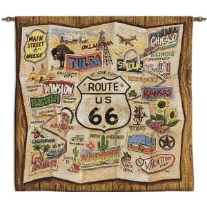  Route 66 Wall Hanging   44 x 44 Wall Hanging Patio, Lawn 