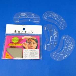  Stencils Brow Shaping Stencil rnd, Pack of 4 Pcs Beauty