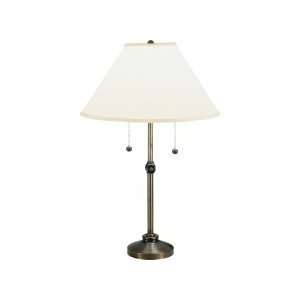   Sight Saver Two Light Table Lamp in Antique Brass