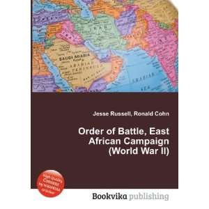  Order of Battle, East African Campaign (World War II 