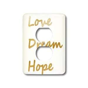 Inspirations   Gold Glitter Love, Dream, Hope  Inspirational Words 