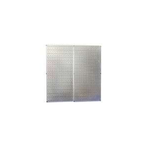  Metal Pegboard   Two Panel Pack, 32x32, Galvanized 