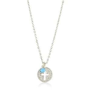    The Vatican Library Collection Petite Cross Charm Necklace Jewelry