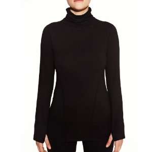   Womens Cloud Nine Stretch Jersey And Mesh Shirred Turtleneck Sports