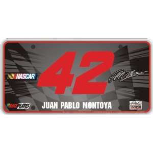   Signature Series #42 Juan Pablo Montoya License Plate Automotive
