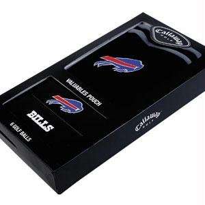 Buffalo Bills NFL Team Logod Golf Balls (6) and Embroidered Valuables 