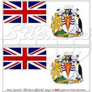 BRITISH ANTARCTIC TERRITORY Flag UK 4,3 (110mm) Vinyl Bumper Stickers 
