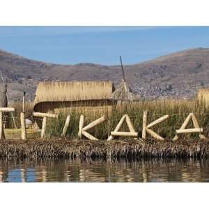  Uros Island, Lake Titicaca, Peru, South America Stretched 