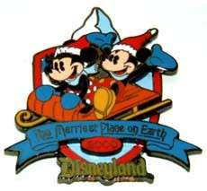   and MINNIE MOUSE Merriest Place Earth Disneyland Pin ~ 2974  