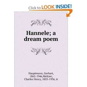   dream poem, Gerhart Meltzer, Charles Henry, Hauptmann Books