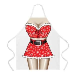  Santa Girl Apron in Natural