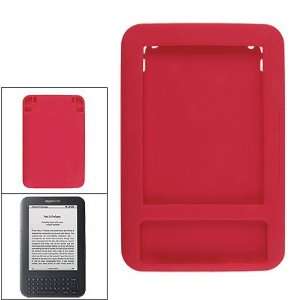 Gino Protective Red Soft Silicone Skin E Book Case for  Kindle 3