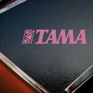  TAMA BASS DRUM LOGO Pink Decal Car Truck Window Pink 
