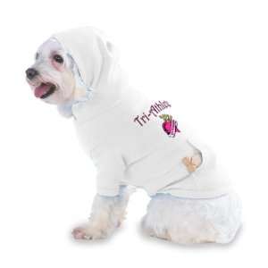 Tri Athlete Princess Hooded T Shirt for Dog or Cat X Small (XS) White
