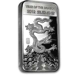  5 oz Year of the Dragon Silver Bar .999 Fine Everything 