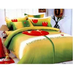  Le Vele Tulip Twin Duvet Cover Bed in Bag