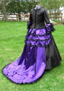 Victorian Pirate Bustle Gown Steampunk Dress Costume Gothic Goth 