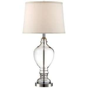  Apothecary Urn 28 High Clear Glass Table Lamp