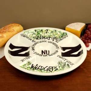 Northwestern Wildcats Ceramic Veggie Tray  Sports 