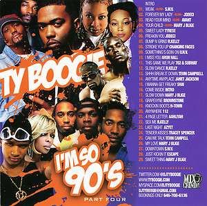 DJ Ty Boogie So 90s v. 4 Old School R&B Party Mix CD Non Stop Mixtape 