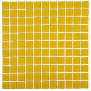  SWATCH Glace´ Collection 1 x 1 Sunflower Glass Tile 