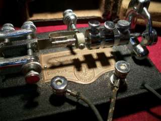 Vibroplex Original Telegraph Key with case Morse Code Great Shape 
