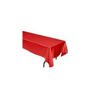   60 inch x 120 inch Rectangular Red Tablecloth (Satin) 