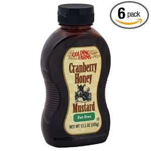 Golding Farms Cranberry Honey Mustard, 13.5 Ounce (Pack of 6)  