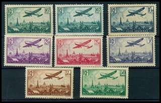 FRANCE. 1936. Airmail set incl. 85 c. lightgreen. AFA #295 01 $ 2340 
