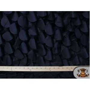  Round Petal Taffeta Black Fabric / 54 Wide / Sold By the 