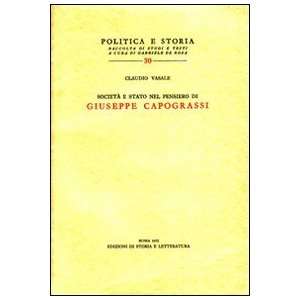   pensiero di Giuseppe Capograssi (9788884987457) Claudio Vasale Books