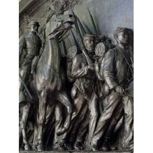 Robert Gould Shaw in Command of Black Troops of the 54th Massachusetts 
