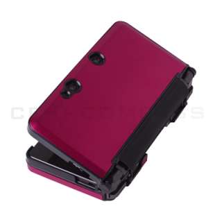 Red Metallic Style Hard Case Cover For Nintendo 3DS  