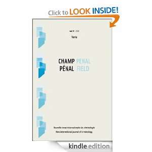 Vol. V  2008   Varia    Champ pénal (French Edition) Association 