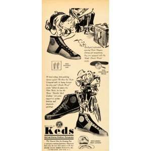  1936 Vintage Ad Keds Shoes Sneakers Blazer Conquest Boy 
